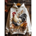 thumbnail image 5 of Sudadera con capucha con estampado 3D de animales, divertida, pollo, ardilla, caballo, conejo, para hombre y mujer, sudadera de gran tamaño a la moda, abrigo de calle para mujer, 5 of 5