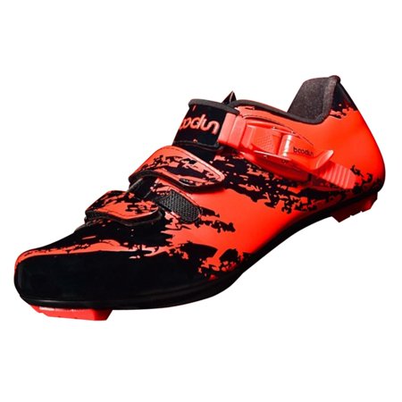

Men Road Cycling Shoes Bike Biking Shoe Orange 40