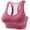 Pink, variant on Womens Bras Wide Strap Padded Full Coverage High Support Racerback Gym Yoga Bra Womens Seamless Jelly Bras 1 PC