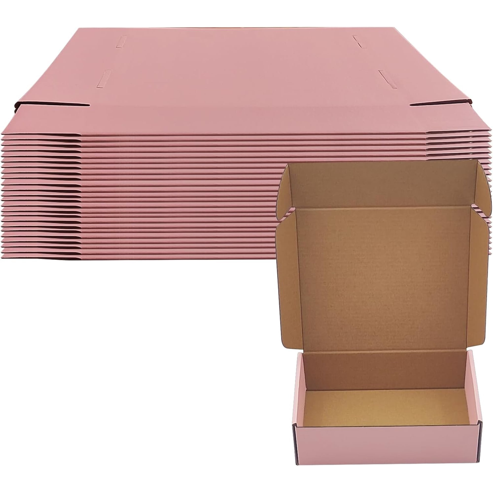 Shipping Boxes 24 Pack 8x6x2 inches Corrugated Cardboard Mailer Boxes | Mailer Boxes for Small Business and Giving Colorful Packing Boxes for Shipping and Perfume