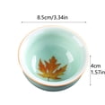 thumbnail image 3 of Creatine 1 Piece Ceramic Teacup Green Teacup Health Focused Ceramic Cup Maple Leaf Teacup Suitable For Garden Ceremonies And Coffee, 3 of 4