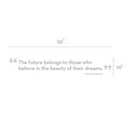 thumbnail image 1 of The Future Belongs Quote Wall Decal, 1 of 1