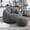 Grey, variant on Ywen Bean Bag Chairs, Gaint Bean Bag Couch with Memory Foam for Adults and Kids, Microfiber Upholstered Sofa with Ottoman, Comfy Lazy Bean Bag Reading Chair for Living Room