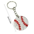 thumbnail image 2 of Basketball Football Rugby Keychain Sport Enthusiast Durable Metal Keyring For Athletes Fans And Players, 2 of 5