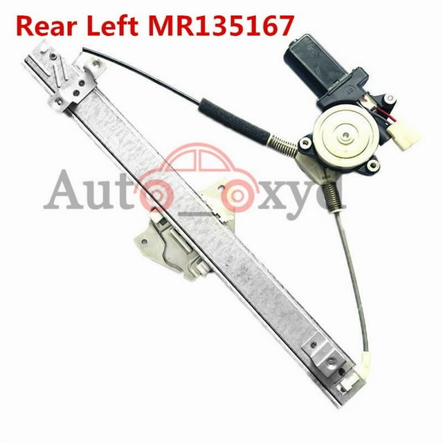 Rear Left 92-00 for Mitsubishi Montero 3.0L Power Window Regulator W/Motor