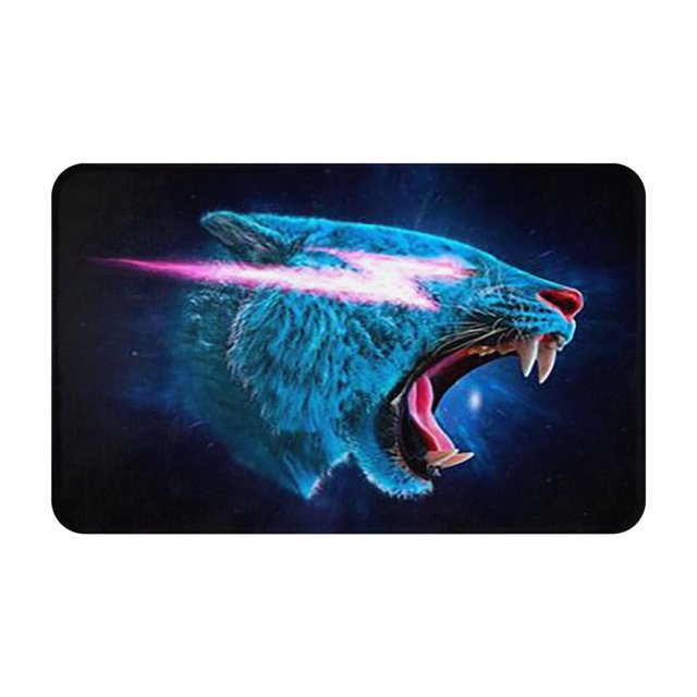 Felpudo Mrbeast decorativo, alfombras antideslizantes lavables para interior y exterior, felpudo navideño para puerta de entrada, baño, cocina, patio, decoración navideña para el hogar, 20 x 31,5