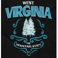thumbnail image 2 of West Virginia Mountain State Cute Women's Graphic T Shirt Tees Brisco Brands S, 2 of 5