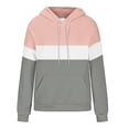 thumbnail image 5 of Ashirexll Hoodies for Women, Womens Hoodies Pullover, Ladies' Casual Color-Matching Long Sleeve Pocket Hooded Sweatshirts Fall and Winter Tops, 5 of 6