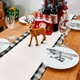 thumbnail image 4 of JOOCAR Christmas table runner, classic red and black Buffalo plaid Christmas tree for Christmas kitchen table table holiday decoration, 4 of 5