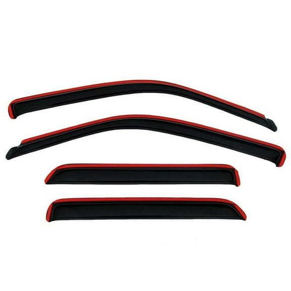 Auto Ventshade [AVS] In-Channel Ventvisor / Window Deflectors | Fits 2019-2024 Chevrolet/GMC Silverado/Sierra 1500, (2022 LTD)2020-2024 Silverado/Sierra 2500/3500 HD Crew Cab, 4 pcs. | Smoke-194805