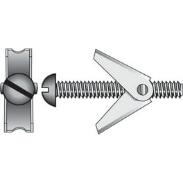 Hillman 1/8 in. D X 2 in. L Round Steel Toggle Bolt 2 pk Hillman 1/8 in. D X 2 in. L Round Steel Toggle Bolt 2 pk