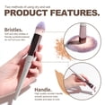 thumbnail image 5 of BS-Mall Premium Synthetic Foundation Powder Concealers Eye shadows Blush Makeup Champagne Gold Cosmetic Brushes, 18 Pieces, 5 of 6