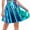 Sky Blue, variant on Nnhblu Women's Basic Versatile Stretchy Flared Casual Solid Color Party Mini Skater Skirt Skirts for Women Skirts for Women Trendy Blue