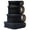 Black, variant on Silipint: Silicone Go Go Bowls: Set Of 4: Aurora - Sizes: 10, 20, 30 oz & Sandwich Size - Unbreakable, Attached Lids