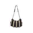 thumbnail image 3 of Bolsa de mujer casual tejido de hombro con asa de perla de playa de verano (negro) Likrtyny Para Estrenar, 3 of 8