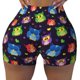 thumbnail image 2 of Balery Owls And Hearts Pantalones cortos de entrenamiento estampados para mujer, sin costuras, ajustados, para gimnasio, yoga, correr, deportes, ejercicio activo, fitness.-Small, 2 of 8