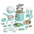 thumbnail image 2 of Mini cocina, juego completo de cocina real, utensilios de cocina pequeños para niñas, traje para niños, juego educativo para bebés, juguetes para la casa, 2 of 4