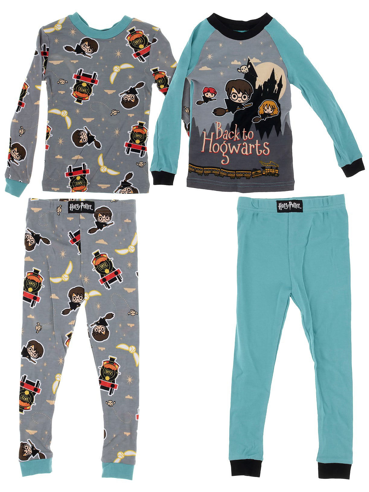 Disney Boys 2-7 00_MLWKILKE_SD Disney Little Boys X Marks The Spot Long Sleeve Pajama Set Black 2T Komar Kids
