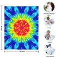 thumbnail image 4 of Rainbow Tie Dye Mandala Pattern Blanket,Comfortable Soft Flannel Throw Blanket,All Season,Warm Lightweight Blankets for Sofa Bed Couch Living Room Chair,30"x40", 4 of 4