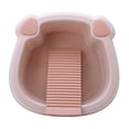 thumbnail image 4 of Lavabo de tabla de lavar, para lavar ropa, de dibujos animados, compacto, cómodo y ligero, para lavar a mano blusas, ropa interior rosa, 4 of 8