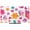 White, variant on TV Cover Indoor, Pink Flowers Stretch TV Dust Cover Television Screen Protector, Spring Watercolor Love Heart Floral Brown Elastic Polyester Display Covers, Monitor Slipcover for LED LCD TVs 24 Inch