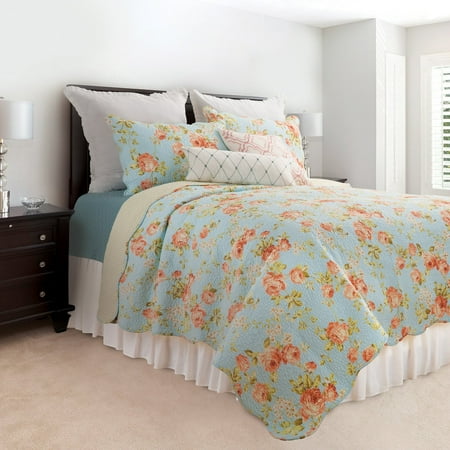 Whitney Design Set - Whitney Blue Quilt Set by C&F Home