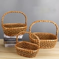 thumbnail image 3 of TUIBELYN Wicker Storage Basket with Handle - Rattan Vegetable Basket, 3 of 7