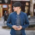thumbnail image 6 of Newsboy Hats for Men Flat Cap Cotton Adjustable Breathable Irish Cabbie Ivy Driving Hunting Hat, 6 of 7