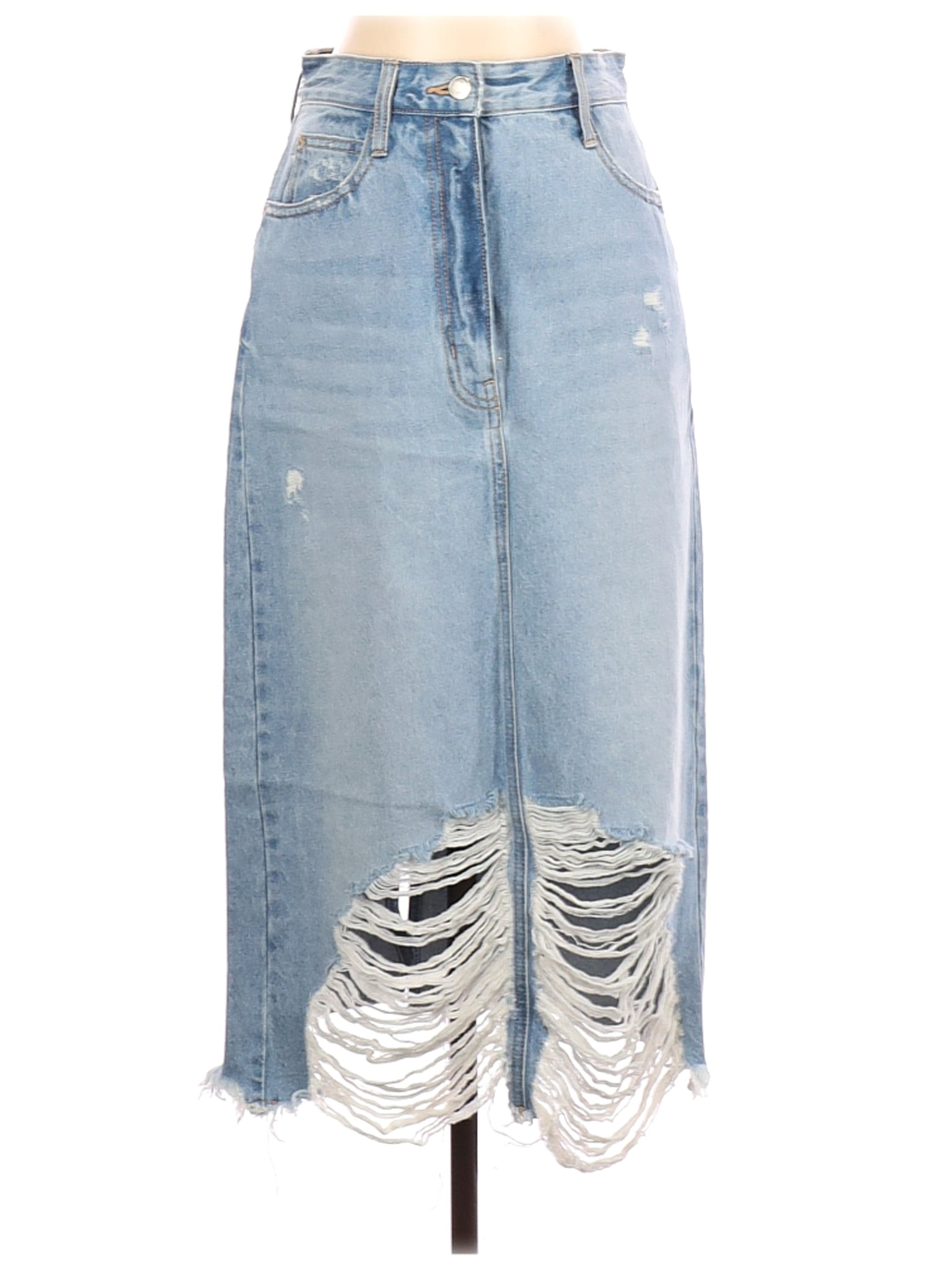 zara trafaluc denim skirt