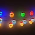 thumbnail image 5 of Christmas Lights, Christmas LED String Lights Snowman Indoor Outdoor Party Tree Decor, Multicolor, 5 of 8