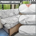 thumbnail image 6 of Uorisanigo RV Dinette Cushion Covers RV Sofa Seat Slipcovers with White Marble - Camper Cushions Slipcover - Stretch 2 Seat Sofa Chair Cover Furniture Protector for Camper, 6 of 7