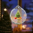 thumbnail image 3 of Christmas Ornaments Crystal Hanging, Christmas Tree Glass Ornament Hanging Craft Collectibles for Home Party Gifts Elegant Glass Merry Christmas Round Holiday Decor 2 Inch, 3 of 6