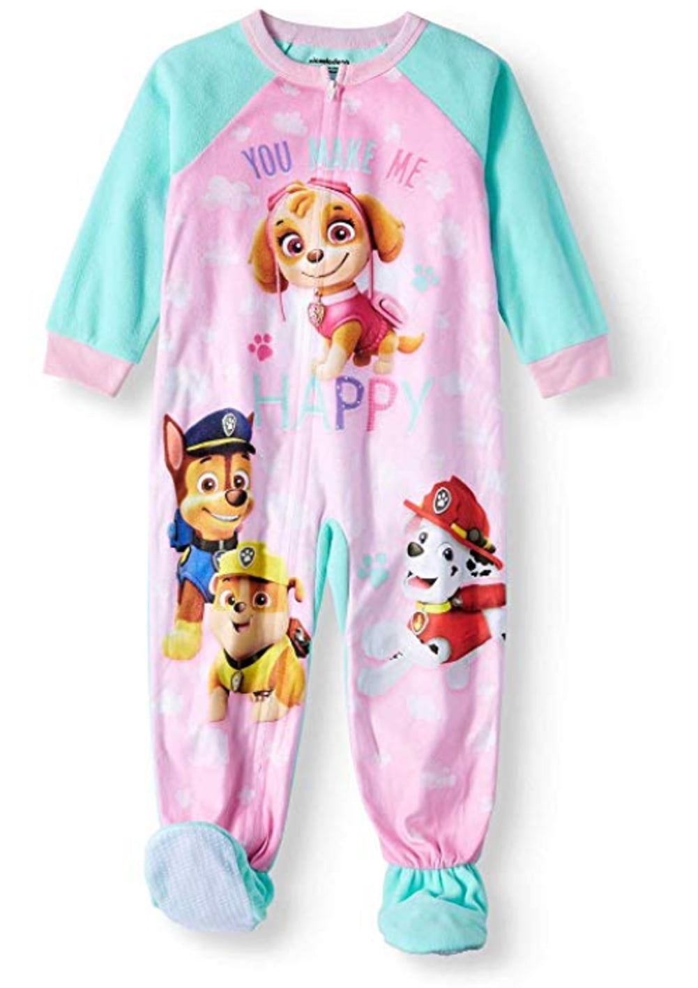 Paw Patrol Toddler Footed Pajamas Blanket Sleeper Marshall All Gang