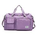 thumbnail image 1 of LHSHID Large Foldable Travel Duffel Bag, Sports Tote Gym Bag with Wet Pocket, Carry on Hospital Bags, Shoulder Weekender Overnight Bag for Women and Men, 1 of 6