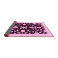 thumbnail image 2 of Ahgly Company Indoor Square Oriental Pink Traditional Area Rugs, 4' Square, 2 of 4