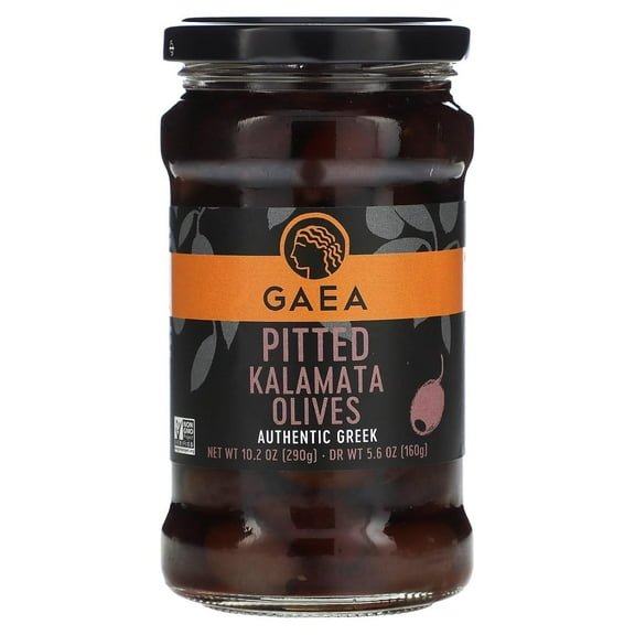 Pack of 8, Gaea North America Pitted Kalmata Olives, 5.6 oz