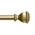 thumbnail image 2 of EXCLUSIVE HOME Napoleon 1" Curtain Rod and Coordinating Finial Set, Gold, Adjustable 36"-72", 2 of 7