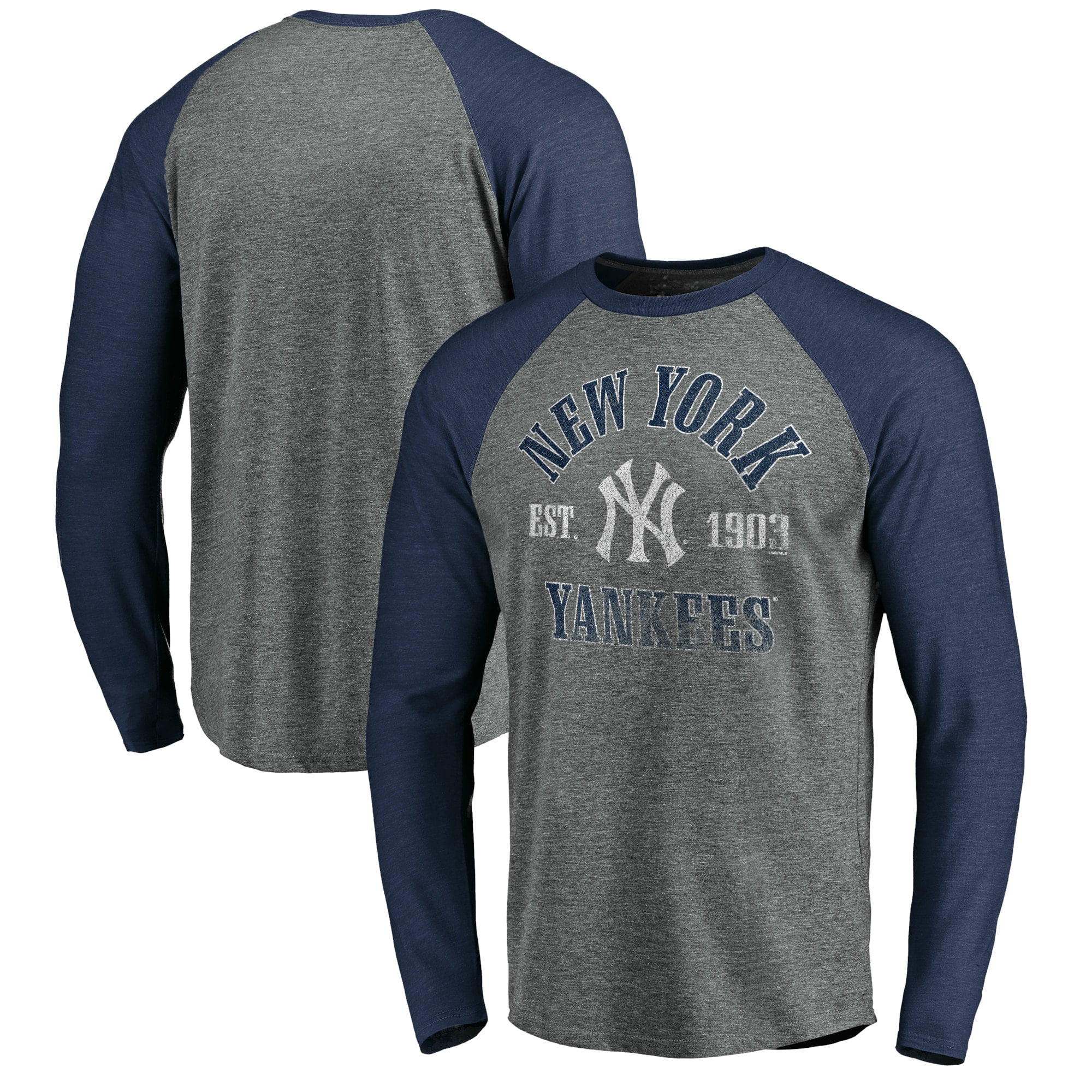 New York Yankees Fanatics Branded Team Issued Raglan Long Sleeve T ...