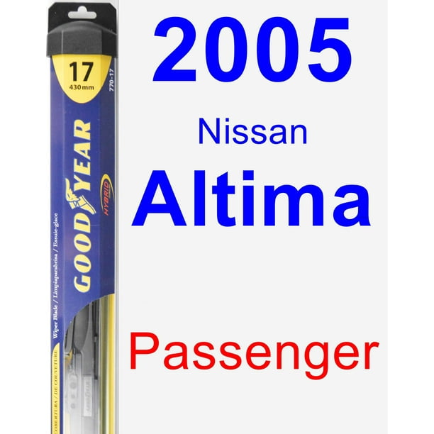 2005 Nissan Altima Passenger Wiper Blade Hybrid