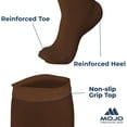 thumbnail image 6 of Wide Calf Compression Knee High for Men and Women 20-30mmHg Brown, 3X-Large, 6 of 16