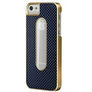 X-Doria 410083 Dash Case for iPhone 5 & 5s - 1 Pack - Retail Packaging - Blue/Gold