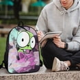thumbnail image 4 of Invader Zim Backpack 17 Inch Shoulder Bag Sturdy Laptop Backpack Daypack for Men Women Travel School, 4 of 8