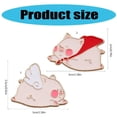 thumbnail image 3 of LICEWO Unique Brooch Enamel Pin Clothing Brooch Present for Friendship and Celebration Cartoon Pins Metal Flying Pig Brooches Fun Jewelry Unique Badges, 3 of 9