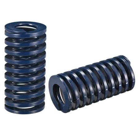 

Die Spring 2 Pack 50mm OD 100mm Long Spiral Stamping Light Load Compression Die Springs Blue