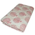 thumbnail image 3 of Vintage Hand Block Print Queen Kantha Quilt Indian Quilt Cotton Kantha Throw Kantha Blanket Handmade Quilt King Size Kantha Bedspread, 3 of 5