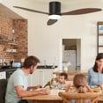 thumbnail image 6 of Ceiling Fans with Lights, 52 Inch Low Profile Ceiling Fan with Remote/App Control, Flush Mount, DC Reversible Motor, Dimmable LED for Bedroom,Indoor/Outdoor Use, 6 of 16