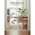 thumbnail image 4 of chalian-Mom's Choice Baby Gate No Bottom Bar, Adjustable Width 26” to 36” for Child and Pet, Dog Gate with Auto-Close & One-Hand Operation, Screw-in Installation for Doorways and Indoor Use, 4 of 12