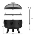 thumbnail image 5 of 24"  Outdoor - Wood Burning Stove with Mesh Lid With animal air outlet, 5 of 6