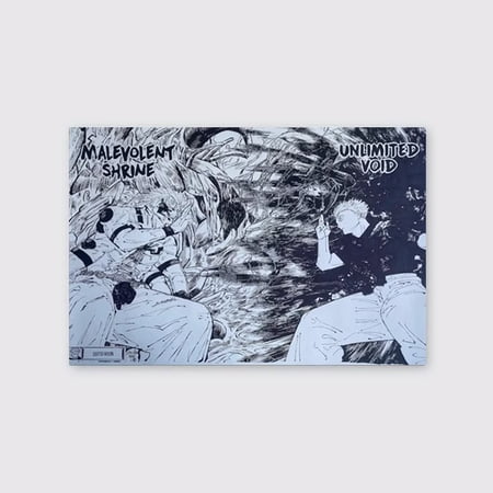 Jujutsu Kaisen Manga Poster | Custom Manga Panel Drawing Poster Gojo Satoru Ryomen Sukuna Yuta Domain Expansion Shinjuku Poster Size 24''x36'' The Golden Shop