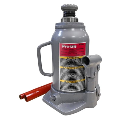 Pro-lift b-020d grey hydraulic bottle jack, 20 ton